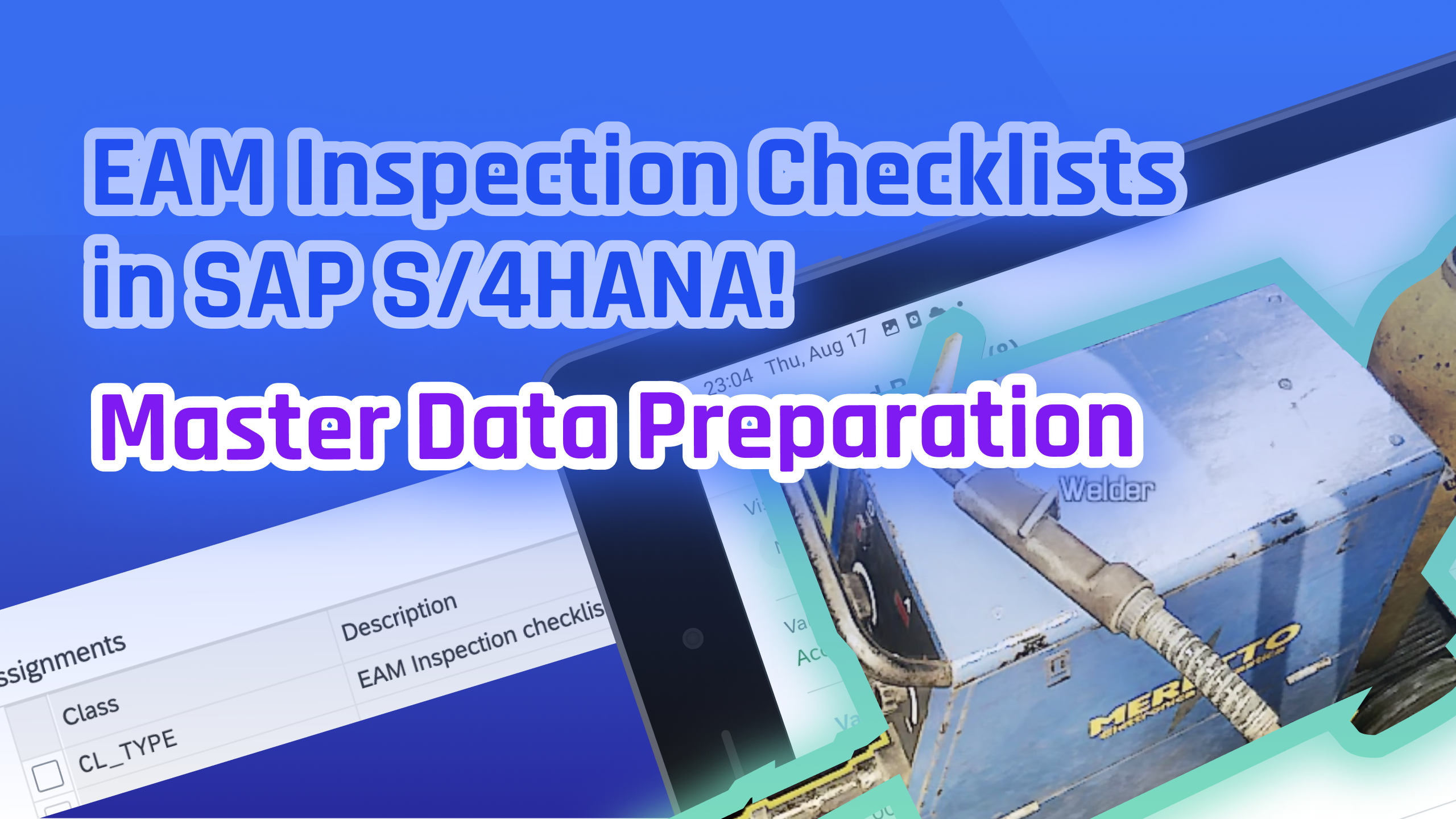 SAP EAM Inspection Checklists master data preparation steps, guide, tutorial with step by step instructions